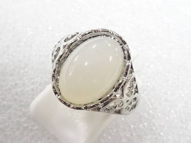 JAPANESE KIMONO / ANTIQUE COLORED STONE RING (SIZE 11)